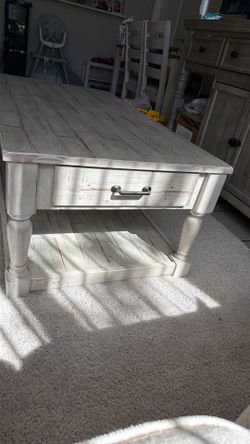 Ashley Shawnalore Rustic Coffee Table – Whitewash $250