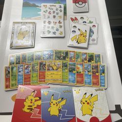 Pokémon 2021 McDonald’s Display With Packs Of Cards, Poster,and Fold Out 