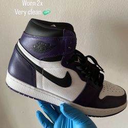 Jordan 1 Court purple Size 12 No Box