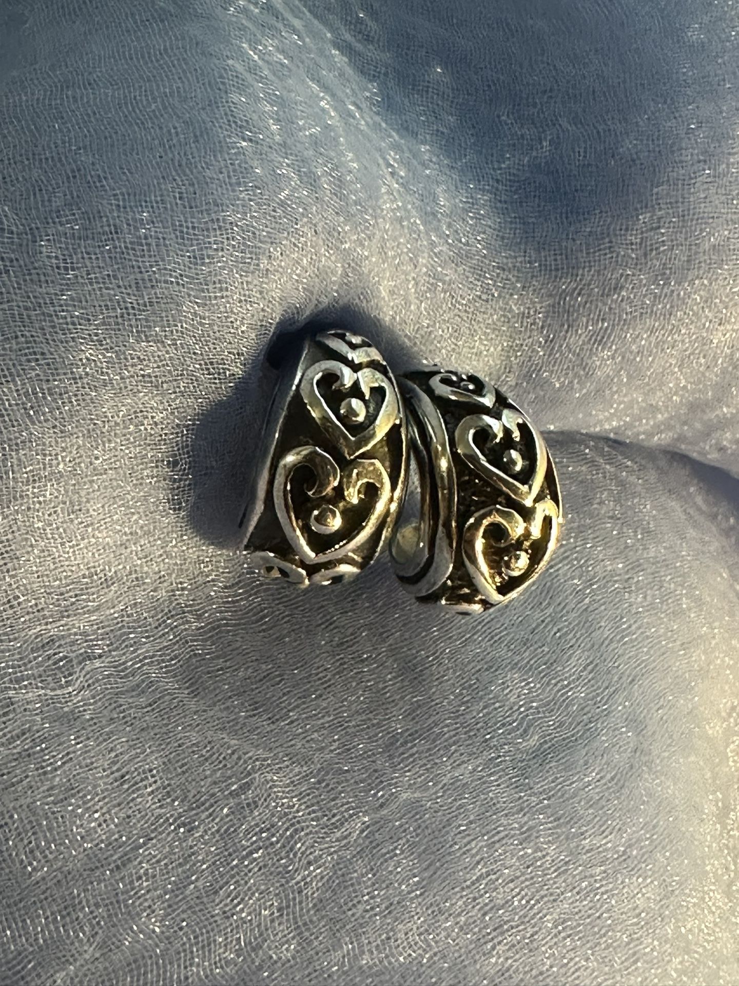 Sterling Silver Heart Earrings 