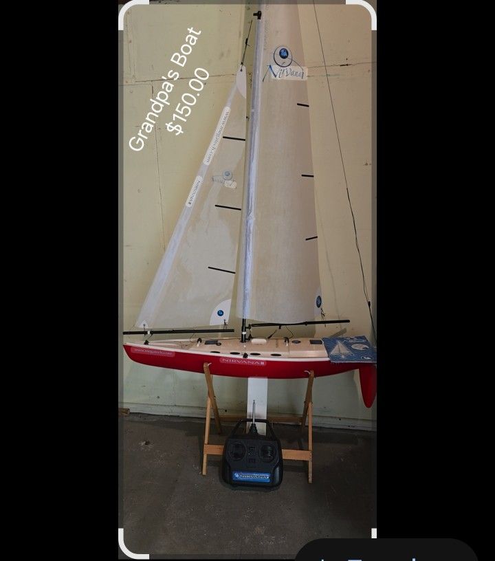 Megatech NIRVANA II Sailboat Racing Sloop RC 2.4 GHZ Radio