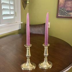 Elegant Brass Candle Holders