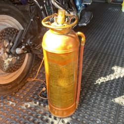 Copper Fire Extinguisher lamp 