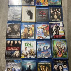 Blue Ray Movies +DVD +PS3 Game