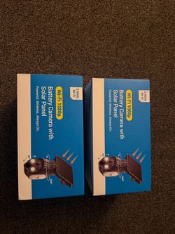 2.4 ghz WiFi cameras with solar panel