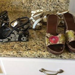 MY LOSS YOUR GAIN!   COACH SHOES.  Size 6.  3 Pairs