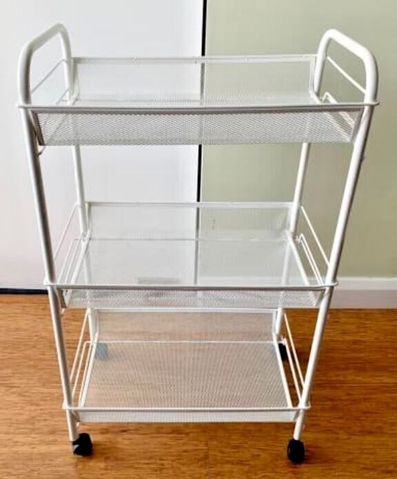 IKEA HORNAVAN Cart, white, 10 1/4x18 7/8x30 3/8 "