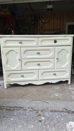 White Board Hardwood Dresser