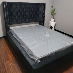 Queen Bed Frame With Mattress
