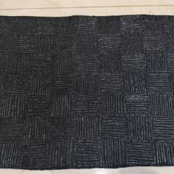Set of 4 Dransfield & Ross Black Woven Placemats