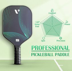 VOIDAY Pickleball Paddles Set of 2, USAPA approved Fiberglass Paddles & 4 pickleballs
