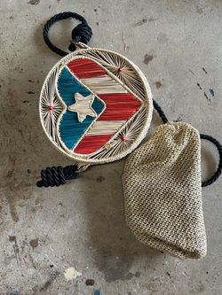 Woven Straw Crossbody Bag Set of 2 Puerto Rico