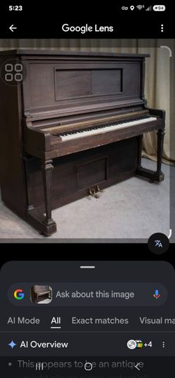 Vintage player piano