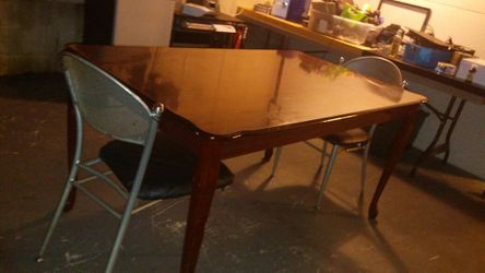 Table with two chairs