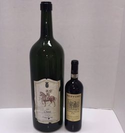 LARGE Empty Wine Bottle From Italy