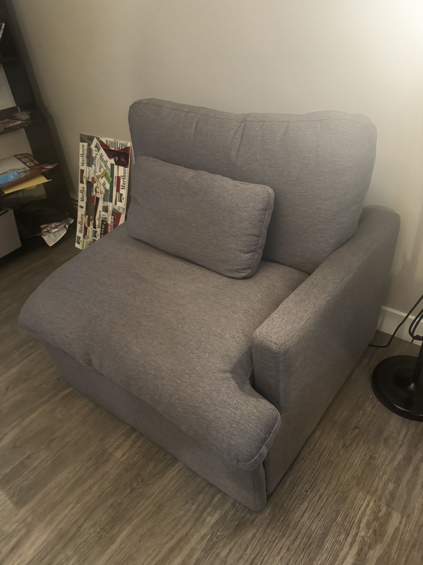 Large Grey Recliner