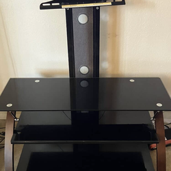 Glass TV stand up to 55 inch! Great condition!$100