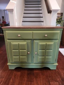 Painted Wood Sideboard Cabinet with Drawers