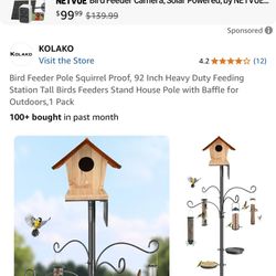 Brand New 92 Inch Bird Feeder Stand