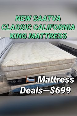 NEW SAATVA CLASSIC CALIFORNIA KING MATTRESS