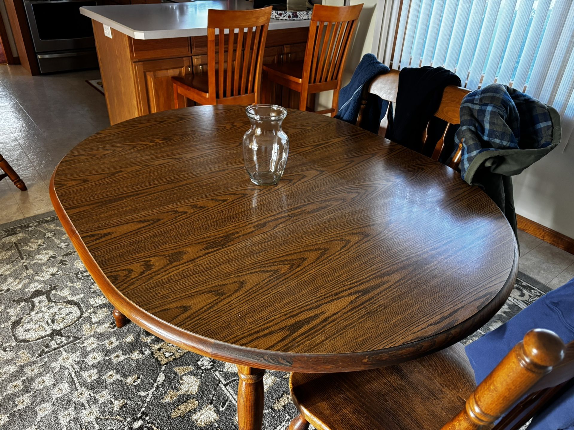 Kitchen table and four chairs