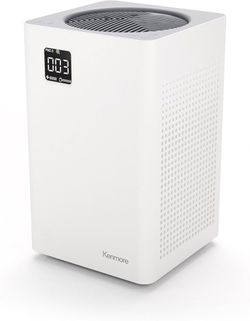 Kenmore Air Purifiers with H13 True HEPA Filter, Covers Up to 1200 Sq.Foot 24db SilentClean 3-Stage HEPA Filtration System, 5 Speeds for Home Large Ro