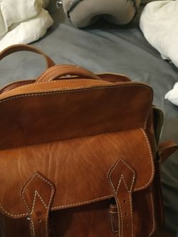 Leather backpack $50