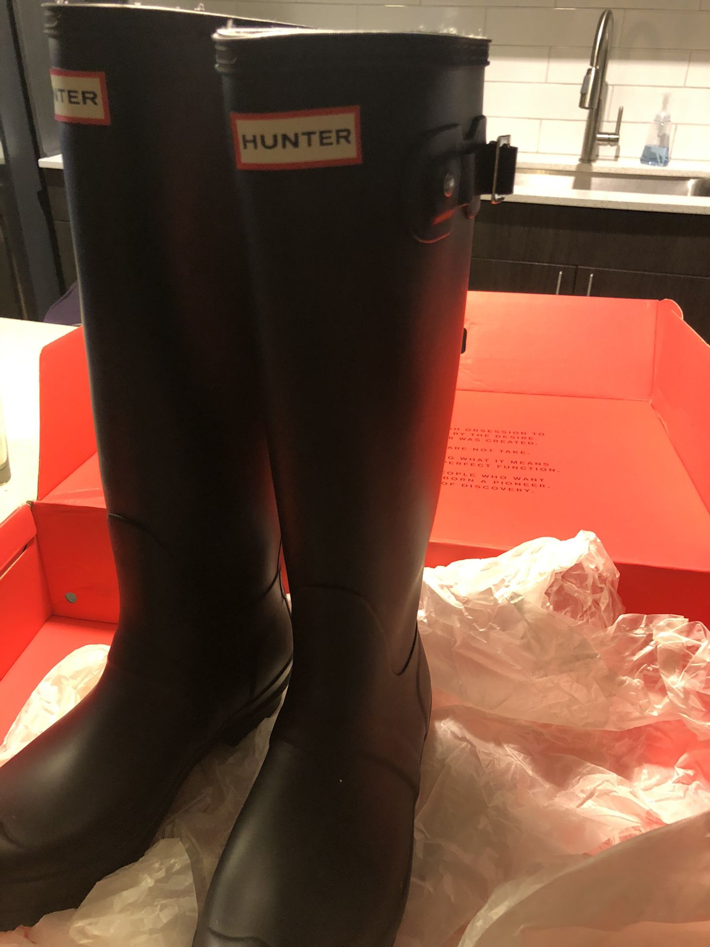 Hunter Rain Boots- Tall Black 