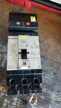 Square D breaker 100 amp..