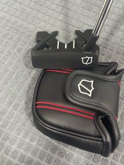 Matte Black Mallet Putter with Headcover