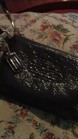 Darle brown coach wristlet