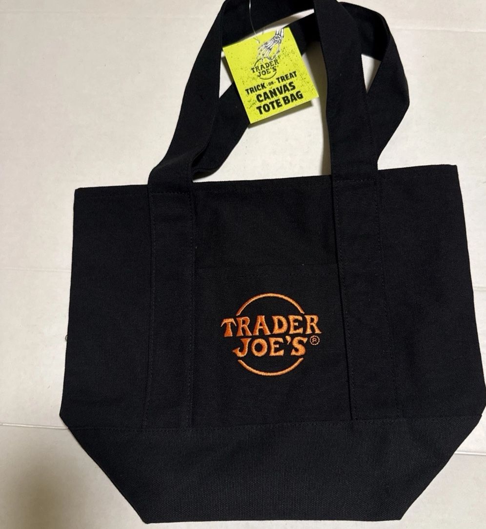 Trader Joes Mini Tote Bag Black