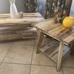 Coffee Table and Side Table-rustic