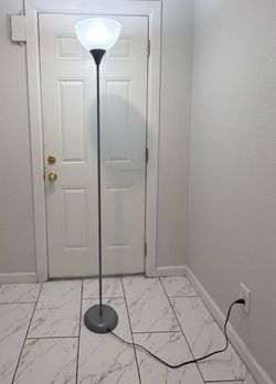 71" Silver Floor Lamp.
