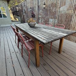 Millwood Pines - Statler Solid Wood Expandable Outdoor Dining Table - Seats Up To 8 People