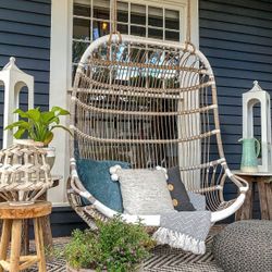SERENA & LILY Double Hanging Chair- Rattan