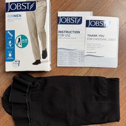 Jobst Medical Compression Socks 20-30 mmHg Mens XL Black Thigh CT 1 Pair 115411