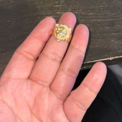 14kt Lion Ring 