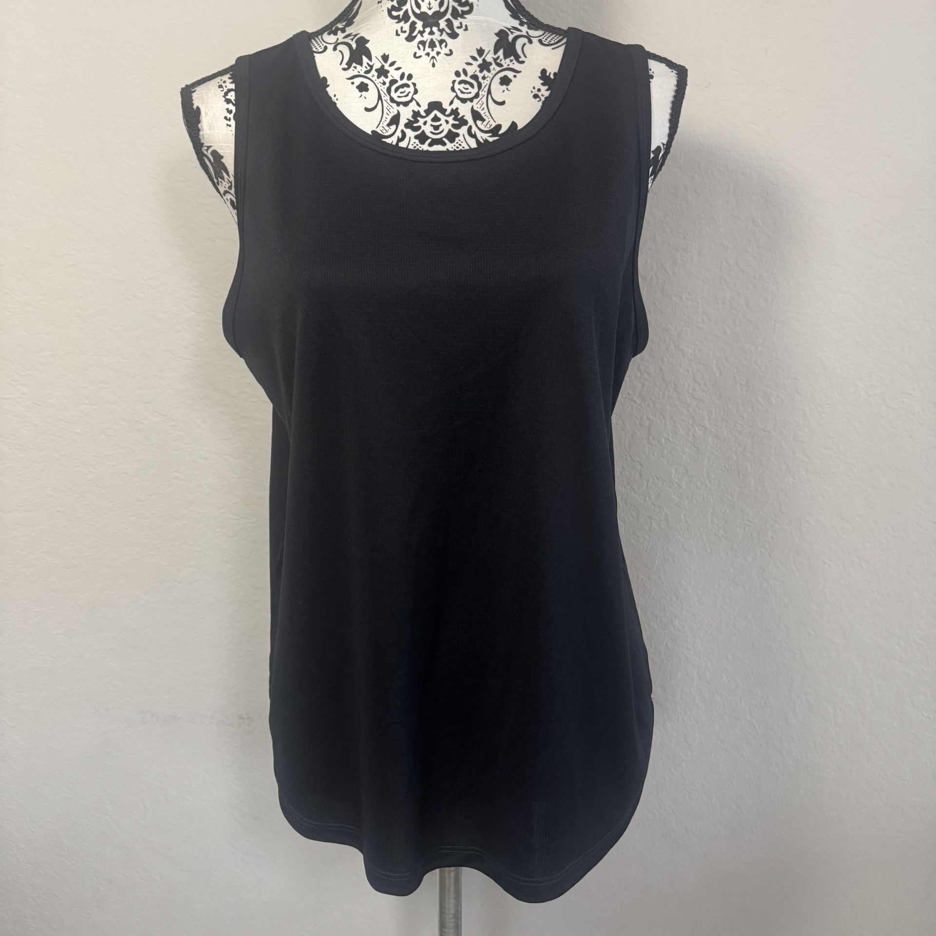 ID Ideology Women's Active Tank Top Size L Large Black