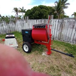 8 cubic  foot.tank mixer  10 horsepower  Honda engine plus  heavy duty  mud tubs  with water drum  . Plus  5 foot frame scaffolding and also couple of