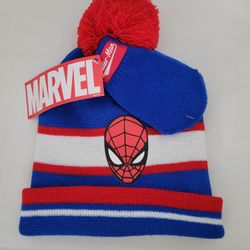 Spiderman Beanie & Gloves Size: Toddler 