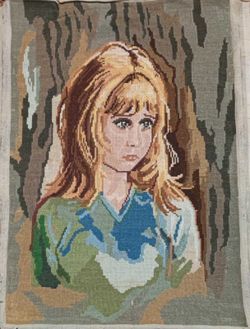 Wiehler Gobelin Girl with Blue Eyes