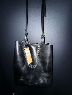 Rebecca Minkoff Black Leather Bucket Bag
