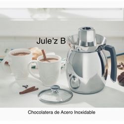 Princess House Chocolatera De Acero Inoxidable Nueva En Su Caja 