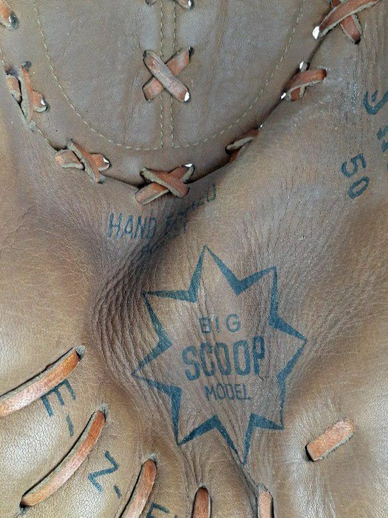 Jana Catchers Glove Baseball Mitt EZ Flex Big Scoop Model Leather Nylon Stiched Japan