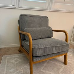 Corduroy Accent Chair