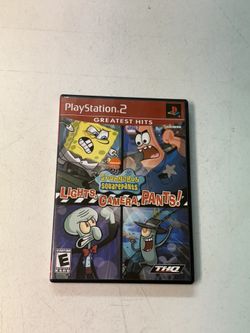 Sony Playstation 2 SpongeBob SquarePants Lights, Camera, Pants Greatest Hits game