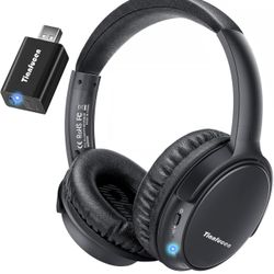 New-Tianfucen Wireless Headphones for TV, BKM400 TV Headphones Wireless for Seniors, TV Headphones Wireless with Easy Plug & Play USB Transmitter, No 