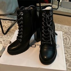 Black Aldo Boots 7.5- 375 And Pellicano