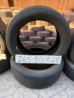 265/50R20 Used Tires – Set of 2